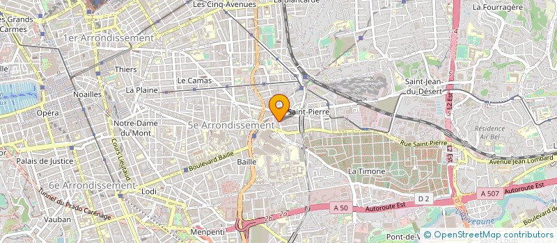localisation de l'entreprise LE TEETEE.COM à MARSEILLE