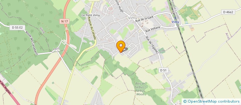 localisation de l'entreprise LE TEETRAS MAGIC à VIMY
