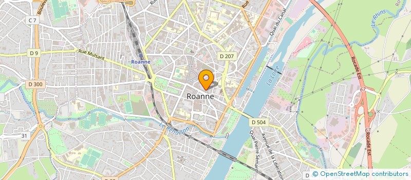 localisation de l'entreprise LE TELAGH  ROANNE