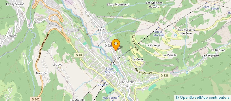 localisation de l'entreprise LE TELEBENNE à MORZINE