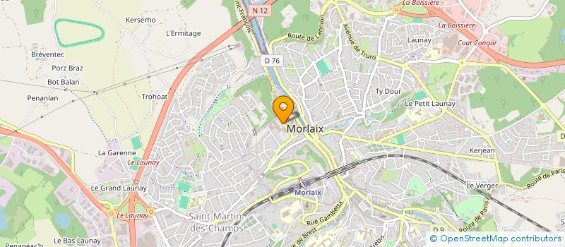 localisation de l'entreprise LE TELEGRAMME à MORLAIX