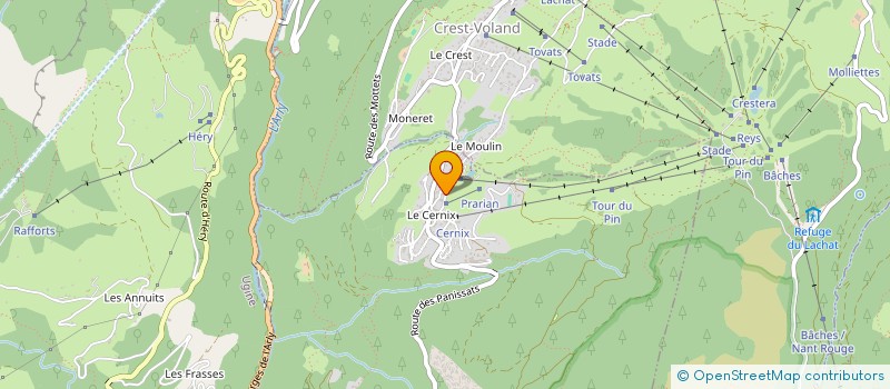 localisation de l'entreprise LE TELEMARK  COHENNOZ