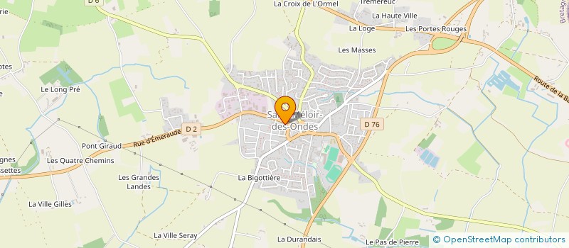 localisation de l'entreprise LE TELLIER CONSEILS COTE D'EMERAUDE  SAINT-MELOIR-DES-ONDES