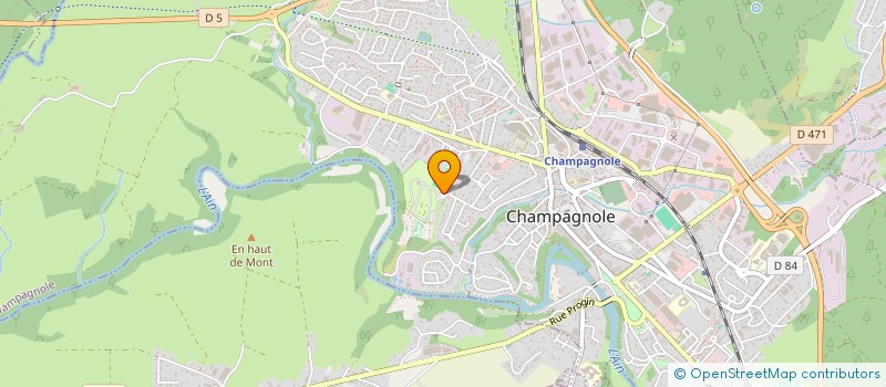 localisation de l'entreprise LE TEMOIN  CHAMPAGNOLE