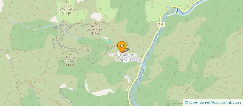 localisation de l'entreprise LE TEMPLE  SAINT-GUILHEM-LE-DESERT