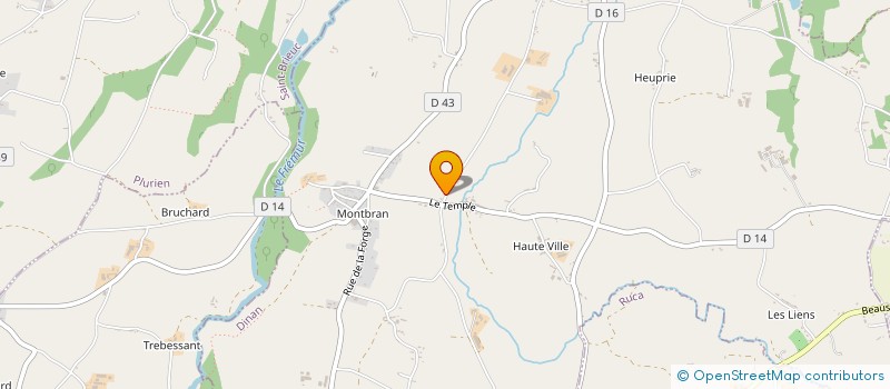 localisation de l'entreprise LE TEMPLE  PLEBOULLE