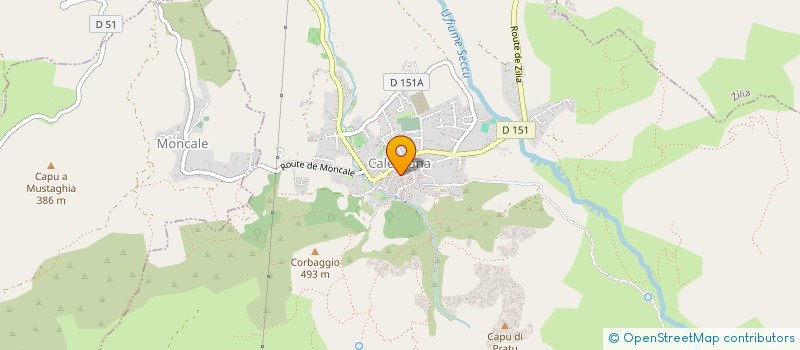 localisation de l'entreprise LE TEMPLE D'ORIS SARL à CALENZANA