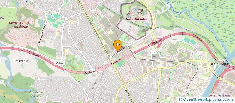 localisation de l'entreprise LE TEMPLE DU CHEVEU  ANGERS