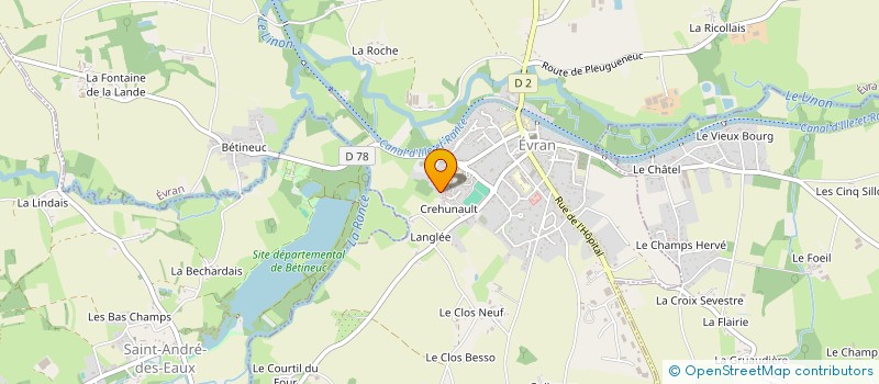 localisation de l'entreprise LE TEMPO  EVRAN