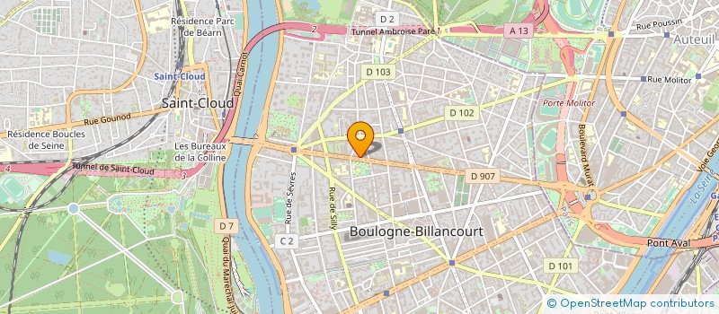 localisation de l'entreprise LE TEMPS D'UN BAIN à BOULOGNE-BILLANCOURT