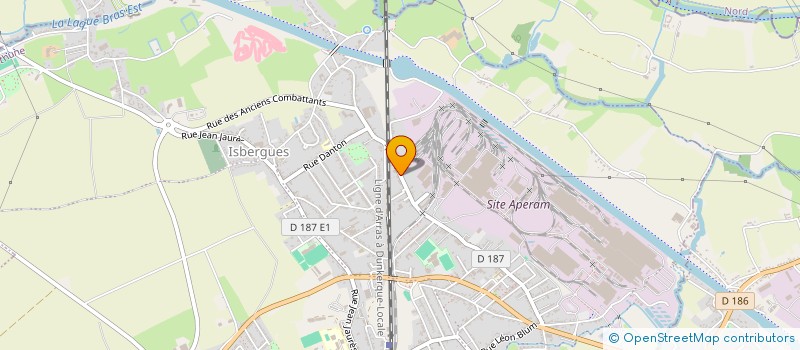 localisation de l'entreprise LE TEMPS D'UN INSTANT  ISBERGUES