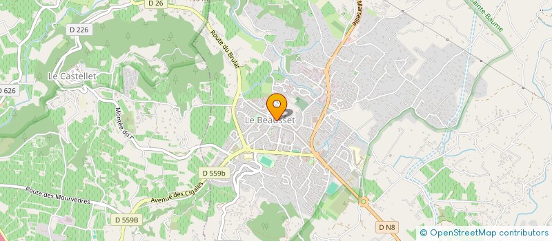 localisation de l'entreprise LE TEMPS D'UN PARTAGE  LE BEAUSSET