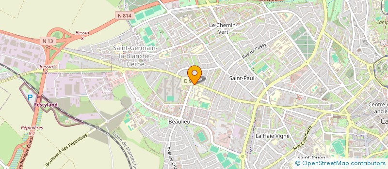 localisation de l'entreprise LE TEMPS D'UN TOIT à CAEN