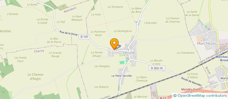 localisation de l'entreprise LE TEMPS D'UN TOUR à SERVILLE