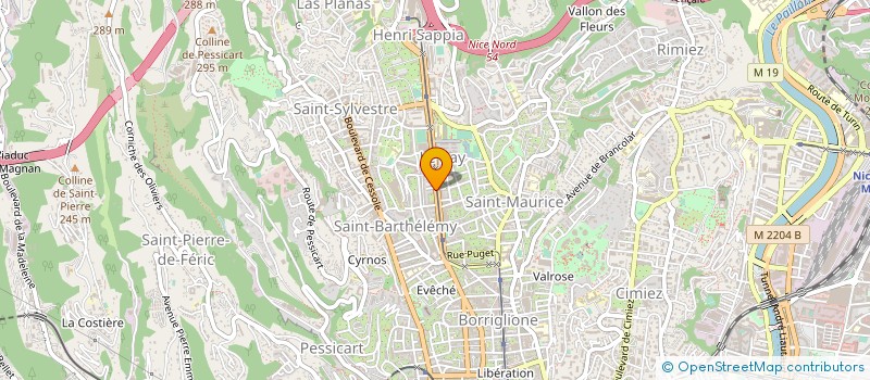 localisation de l'entreprise LE TEMPS D'UN VIN à NICE
