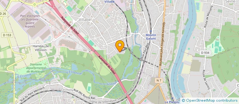 localisation de l'entreprise LE TEMPS D'UNE CHANSON  VILLABE