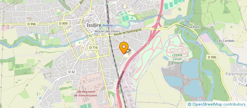 localisation de l'entreprise LE TEMPS D'UNE CHANSON  ISSOIRE