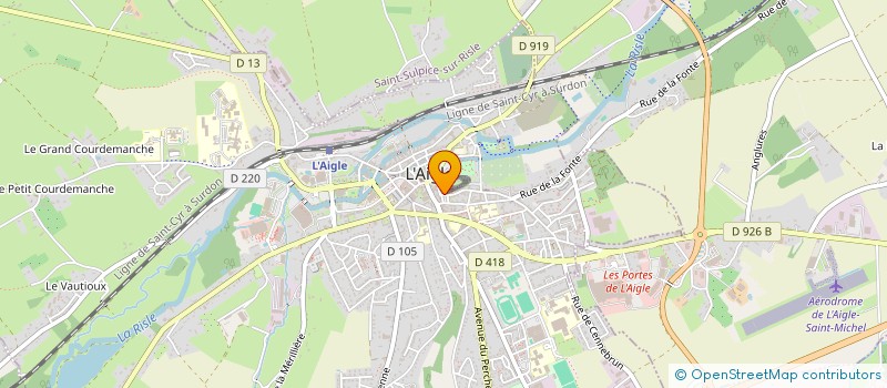 localisation de l'entreprise LE TEMPS D'UNE ESCALE à L'AIGLE