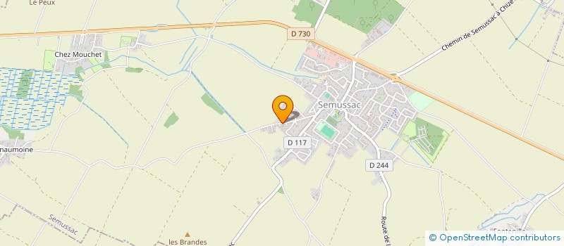 localisation de l'entreprise LE TEMPS D'UNE PAUSE  SEMUSSAC