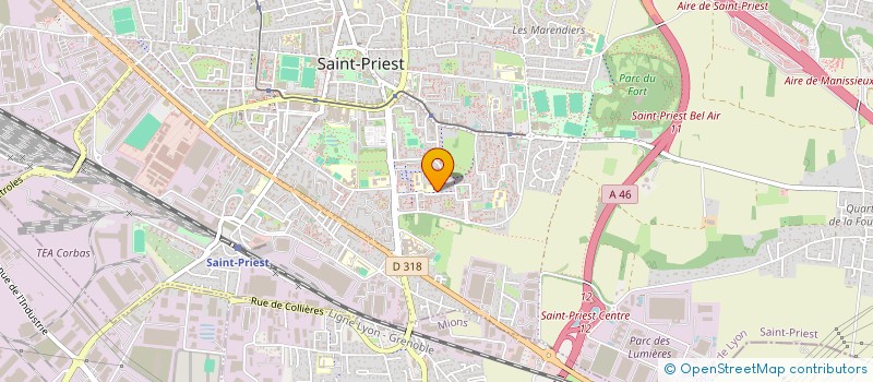 localisation de l'entreprise LE TEMPS D'UNE PAUSE  SAINT-PRIEST