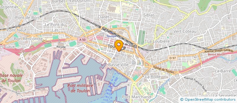 localisation de l'entreprise LE TEMPS D'UNE PAUSE à TOULON