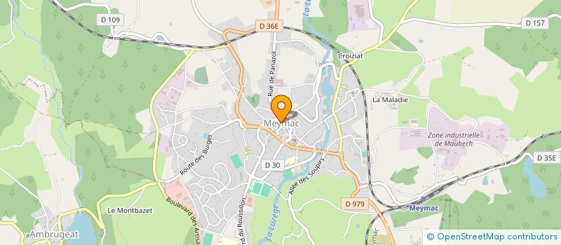 localisation de l'entreprise LE TEMPS DE...  MEYMAC