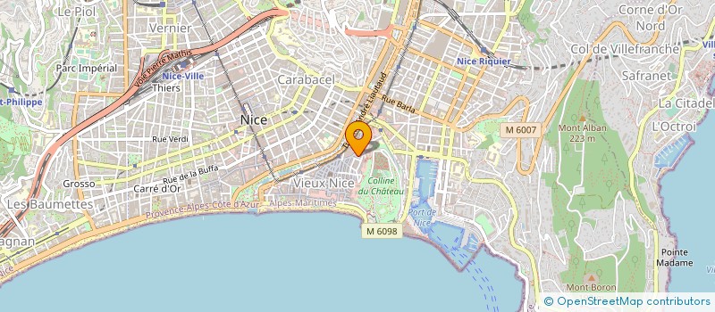 localisation de l'entreprise LE TEMPS DE L'ENFANT à NICE