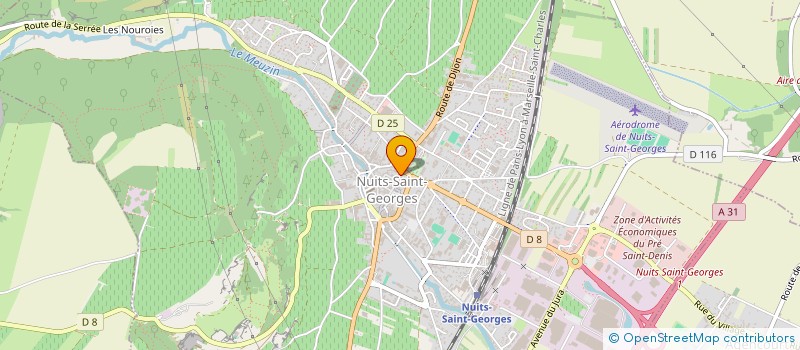 localisation de l'entreprise LE TEMPS DE LA RECRE à NUITS-SAINT-GEORGES