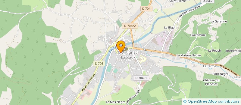 localisation de l'entreprise LE TEMPS DE LIRE à MONTIGNAC-LASCAUX
