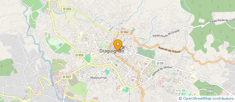 localisation de l'entreprise LE TEMPS DE VIVRE à DRAGUIGNAN