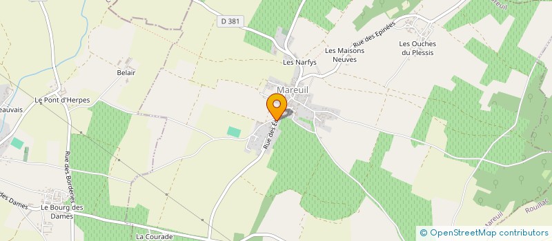 localisation de l'entreprise LE TEMPS DES BALOCHES à MAREUIL