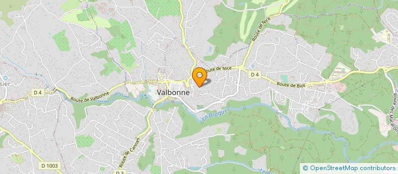 localisation de l'entreprise LE TEMPS DES BETISES à VALBONNE
