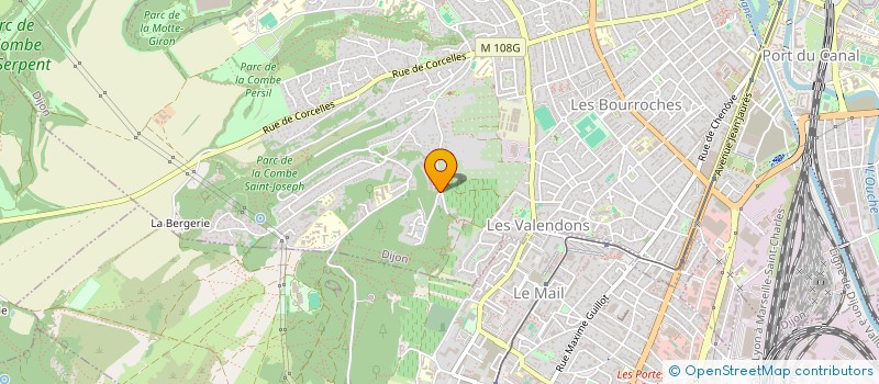 localisation de l'entreprise LE TEMPS DES CEDRES à DIJON