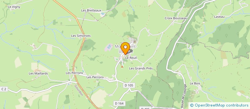 localisation de l'entreprise LE TEMPS DES CERISES  MONT-SAINT-VINCENT