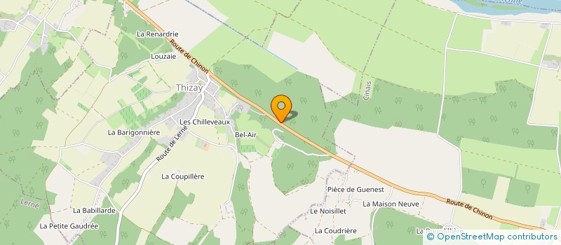 localisation de l'entreprise LE TEMPS DES CERISES à THIZAY