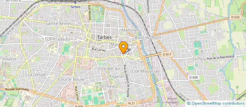 localisation de l'entreprise LE TEMPS DES CERISES COMPAGNIE THEATRALE  TARBES