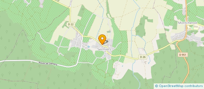 localisation de l'entreprise LE TEMPS DES COPAINS à SERMIERS