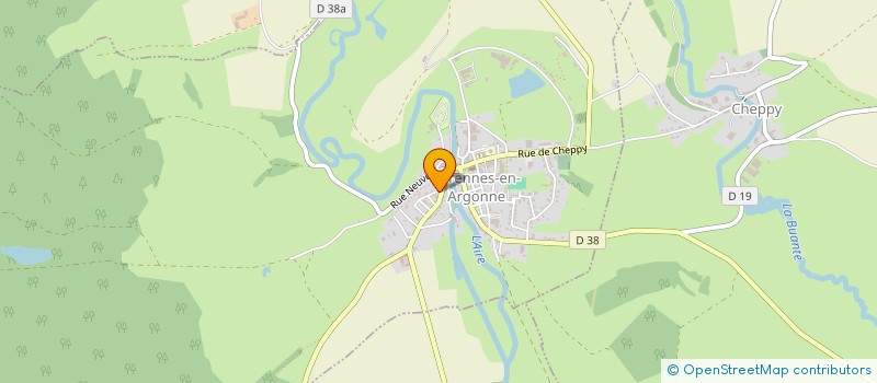 localisation de l'entreprise LE TEMPS DES COPAINS à VARENNES-EN-ARGONNE