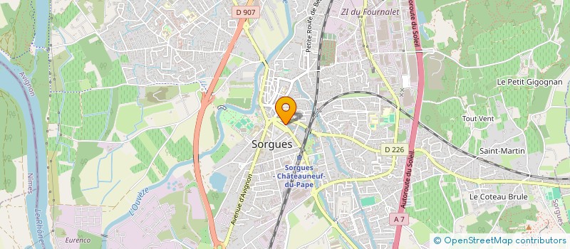 localisation de l'entreprise LE TEMPS DES COPAINS  COURTHEZON