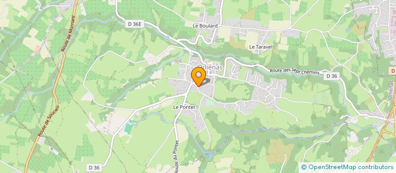 localisation de l'entreprise LE TEMPS DES FACADES  ORLIENAS