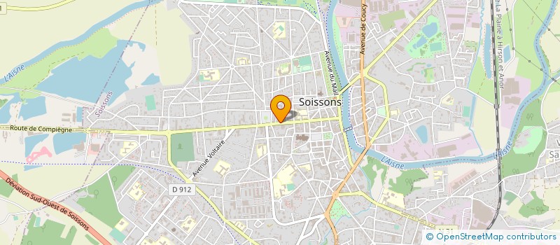 localisation de l'entreprise LE TEMPS DES FLEURS à SOISSONS