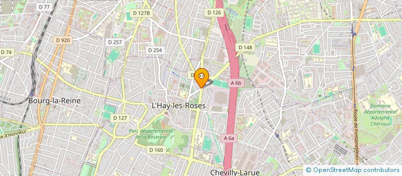 localisation de l'entreprise LE TEMPS DES FLEURS  L'HAY-LES-ROSES