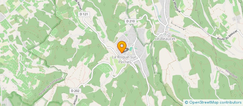 localisation de l'entreprise LE TEMPS DES FLEURS  LA ROQUE-SUR-PERNES