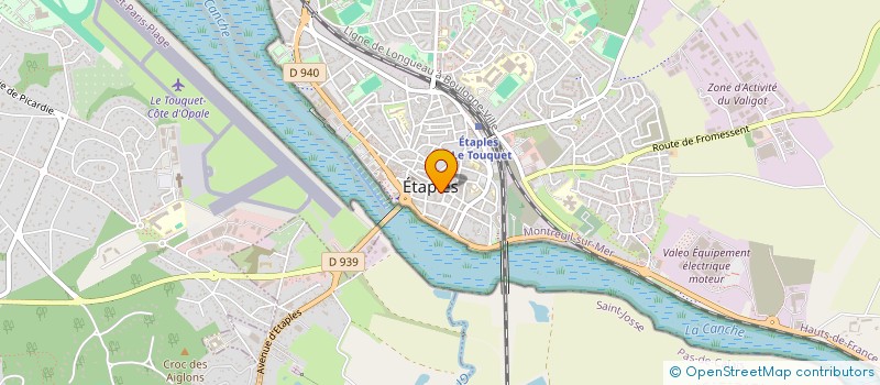 localisation de l'entreprise LE TEMPS DES FLEURS  ETAPLES