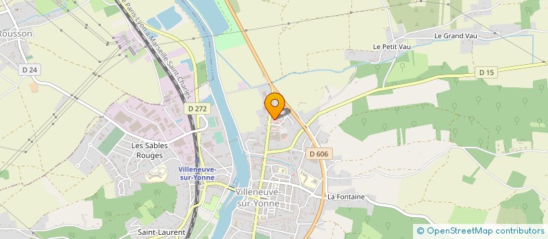 localisation de l'entreprise LE TEMPS DES IMAGES à VILLENEUVE-SUR-YONNE