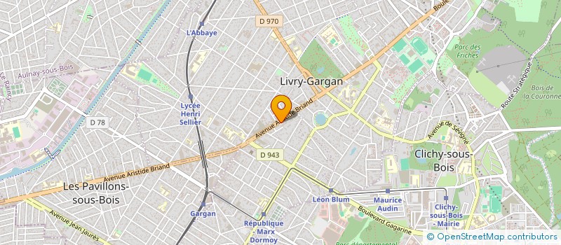 localisation de l'entreprise LE TEMPS DES LOISIRS à LIVRY-GARGAN