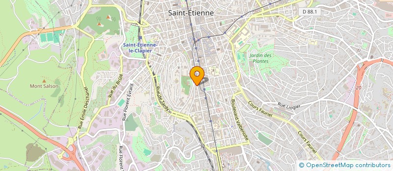 localisation de l'entreprise LE TEMPS DES MOTS  SAINT-ETIENNE