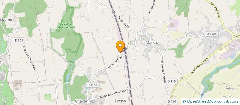 localisation de l'entreprise LE TEMPS DES SAISONS à MARSAZ