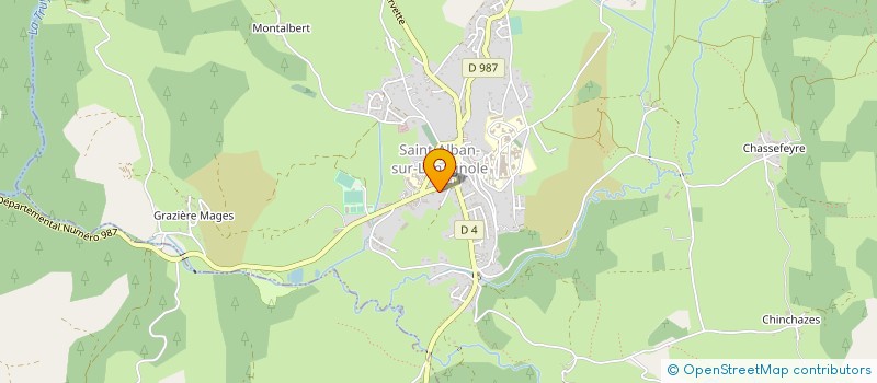 localisation de l'entreprise LE TEMPS DES SERVICES  SAINT-ALBAN-SUR-LIMAGNOLE