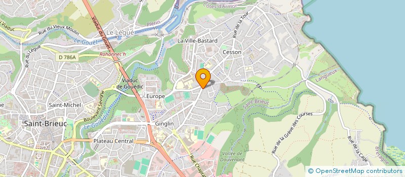 localisation de l'entreprise LE TEMPS DES TARTINES à SAINT-BRIEUC